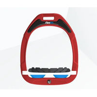 Produktbild von Flex-On Steigbügel Schräg Green Composite mit Grip in Rot Weiß Blau