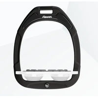Produktbild von Flex-On Steigbügelplatten Green Composite mit Grip in Schwarz Weiß