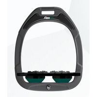 Produktbild von Flex-on Steigbügelplatten Ultra Grip Green Composite in Anthrazit Schwarz Grün