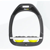 Produktbild von Flex-on Steigbügelplatten Ultra Grip Green Composite in Anthrazit Weiß Gelb