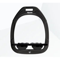 Produktbild von Flex-on Steigbügelplatten Ultra Grip Green Composite Schwarz