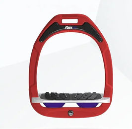 Flex-On UltiGrip Steigbügel Green Composite Rot Grau Violett – Bild 1 von 1