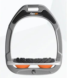 Flex-on Ultra Grip Aluminium Steigbügel Grün Orange – Bild 1 von 1