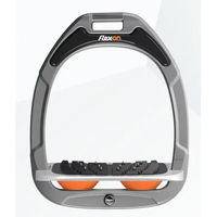 Produktbild von Flex-on Ultra Grip Aluminium Steigbügel Grün Orange