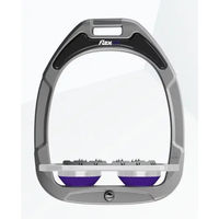 Produktbild von Flex-On Ultra Grip Aluminium Steigbügel mit Platte in Violett aus Green Composite