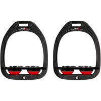 Produktbild von Flex-On Ultra Grip Aluminium Steigbügel Schwarz Rot