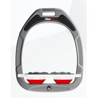 Produktbild von Flex-On Ultra Grip Aluminium Steigbügel Weiß Rot