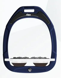 Flex-On Ultra Grip Flach Steigbügel Green Composite Marine Weiß Braun – Bild 1 von 1