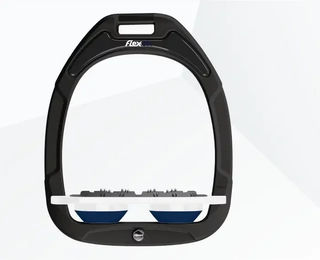 Flex-on Ultra Grip Flachbügel Reitgurt Green Composite Schwarz Weiß Marine – Bild 1 von 1