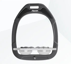 Flex-On Ultra Grip Flache Steigbügel Green Composite Anthrazit Grau Weiß – Bild 1 von 1