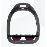 Produktbild von Flex-On Ultra Grip Flache Steigbügel Green Composite Anthrazit Schwarz Plum