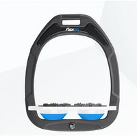 Produktbild von Flex-On Ultra Grip Flache Steigbügel Green Composite Anthrazit Weiß Blau