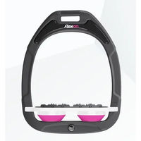 Produktbild von Flex-On Ultra Grip Flache Steigbügel Green Composite Anthrazit Weiß Rosa