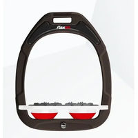 Produktbild von Flex-On Ultra Grip Flache Steigbügel Green Composite Braun Weiß Rot
