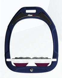 Flex-on Ultra Grip Flache Steigbügel Green Composite Marine Weiß Plum – Bild 1 von 1