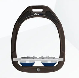 Flex-on Ultra Grip Flachsteigbügel aus Green Composite in Braun/Grau/Marine – Bild 1 von 1