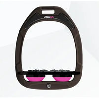 Produktbild von Flex-On Ultra Grip Flachsteigbügel aus Green Composite in Braun Schwarz Rosa