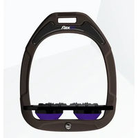 Produktbild von Flex-On Ultra Grip Flachsteigbügel aus Green Composite in Braun Schwarz Violett