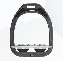 Flex-On Ultra Grip Flachsteigbügel Green Composite Anthrazit Grau Schwarz – Bild 1 von 1