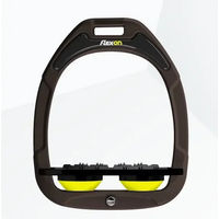 Produktbild von Flex-on Ultra Grip Flachsteigbügel Green Composite Braun Schwarz Gelb