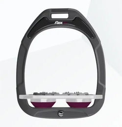 Flex-On Ultra Grip Flachsteigbügel Green Composite in Anthrazit Grau Purpur – Bild 1 von 1