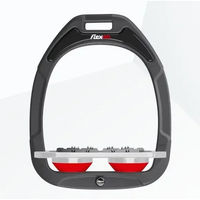 Produktbild von Flex-on Ultra Grip Flachsteigbügel Green Composite in Anthrazit Grau Rot