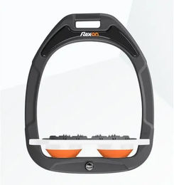 Flex-On Ultra Grip Flachsteigbügel Green Composite in Anthrazit Weiß Orange – Bild 1 von 1
