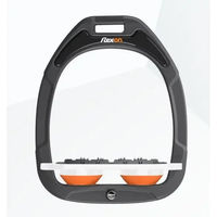 Produktbild von Flex-On Ultra Grip Flachsteigbügel Green Composite in Anthrazit Weiß Orange