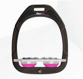 Flex-On Ultra Grip Flachsteigbügel Green Composite in Braun Grau Rosa – Bild 1 von 1