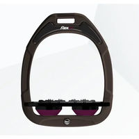 Produktbild von Flex-on Ultra Grip Flachsteigbügel Green Composite in Braun Schwarz Plum