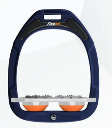 Flex-on Ultra Grip Flachsteigbügel Green Composite in Marine Grau Orange – Bild 1 von 1