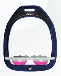 Flex-On Ultra Grip Flachsteigbügel Green Composite in Marine Grau Rosa – Bild 1 von 1