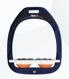 Flex-On Ultra Grip Flachsteigbügel Green Composite in Marine Weiß Orange – Bild 1 von 1