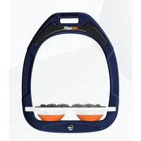 Produktbild von Flex-On Ultra Grip Flachsteigbügel Green Composite in Marine Weiß Orange