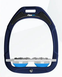 Flex-on Ultra Grip Flachsteigbügel Green Composite Marine Grau Blau – Bild 1 von 1