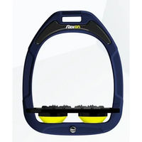 Produktbild von Flex-on Ultra Grip Flachsteigbügel Green Composite Marine Schwarz Gelb