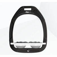 Produktbild von Flex-on Ultra Grip Flachsteigbügel Green Composite Schwarz Weiß Grau