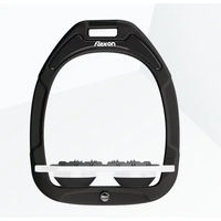 Produktbild von Flex-on Ultra Grip Flachsteigbügel Green Composite Schwarz/Weiß/Schwarz