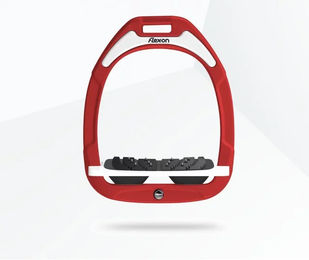 Flex-On Ultra Grip Neigung Steigbügel Green Composite Bordeaux Schwarz Weiß – Bild 1 von 1