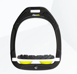 Flex-On Ultra Grip Neigungssteigbügel Green Composite Schwarz Weiß Gelb – Bild 1 von 1
