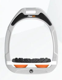 Flex-On Ultra Grip Neigungssteigbügel Green Composite Weiß-Orange – Bild 1 von 1