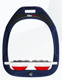 Flex-on Ultra Grip Platten-Steigbügel Green Composite in Marine Weiß Rot – Bild 1 von 1