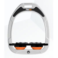 Produktbild von Flex-on Ultra Grip Plattensteigbügel aus Green Composite in Braun Weiß Orange