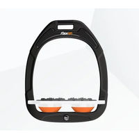 Produktbild von Flex-on Ultra Grip Plattensteigbügel aus Green Composite in Schwarz Weiß Orange