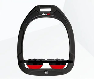 Flex-on Ultra Grip Plattensteigbügel Green Composite Schwarz/Schwarz/Rot – Bild 1 von 1