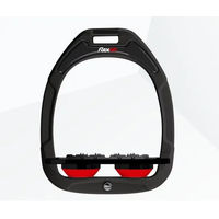 Produktbild von Flex-on Ultra Grip Plattensteigbügel Green Composite Schwarz/Schwarz/Rot