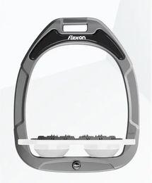 Flex-on Ultra Grip Reithalfter aus Green Composite in Aluminium und Weiß – Bild 1 von 1