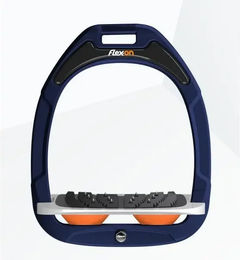Flex-on Ultra Grip Schrägsteigbügel Green Composite in Marine Grau Orange – Bild 1 von 1