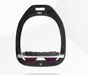 Flex-On Ultra Grip Steigbügel aus Composite in Grün/Grau/Pflaume – Bild 1 von 1