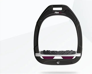 Flex-On Ultra Grip Steigbügel aus Composite in Grün/Grau/Pflaume – Bild 1 von 1